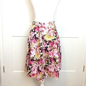 ⛔️LAST CALL!!⛔️NWOT | stretchy cotton a-line floral skirt